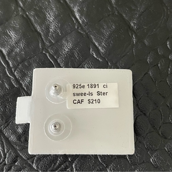 Sterling silver 925 flower citrine earrings - Picture 7 of 9